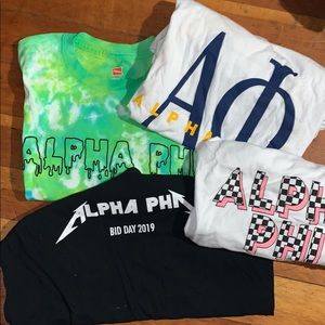 Alpha Phi Shirts Galore
